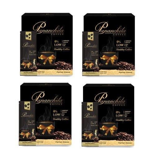 4x Instant Coffee Pananchita No Fat Healthy Halal 0% Sugar Burn Slimming