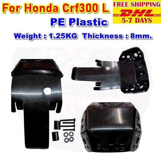 SS33 Skid Plate Under Guard Engine For Honda Crf 300 L Polyethylene 1.2kg 8mm.