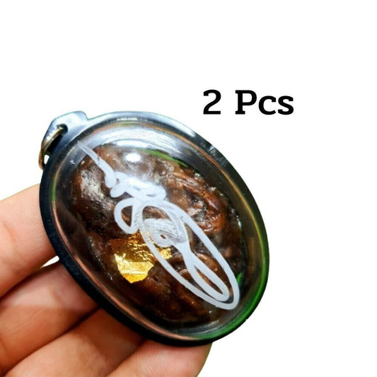 2Pcs Spirit Magic Lukkrok Cat Pendant Thai Amulet Wealth Rich Lucky Gambling