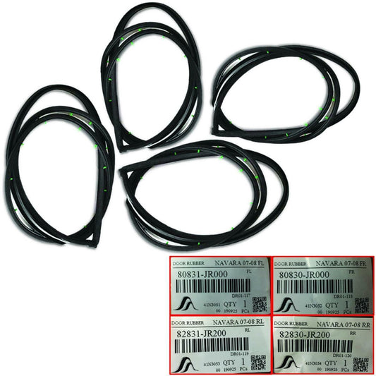Weatherstrip Door Rubber Seal Front Rear For Nissan Frontier D40 Pickup 2005-13