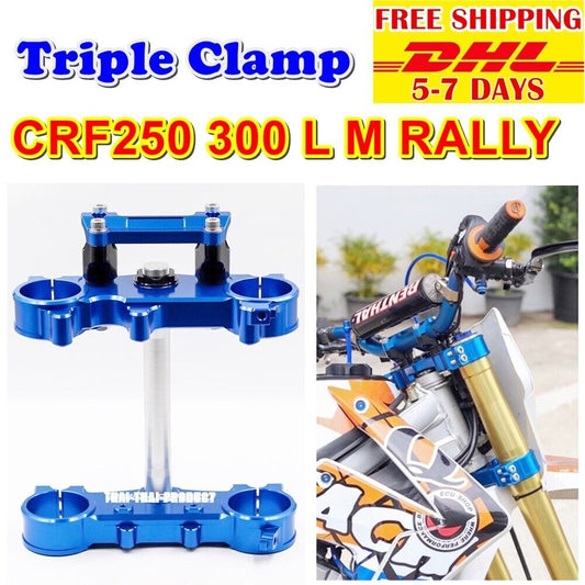 Triple Clamp With The Highest Quality Aluminum For Honda CRF 250 300 L M Blue P