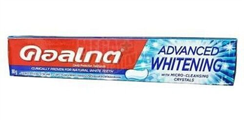 Colgate ADVANCED WHITENING Toothpaste Clinical Proven Natural White Teeth 80g.