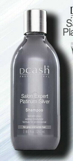 Dcash Salon Expert Silver Grey Ash Refreshing Protect Keratin Shampoo 250 ml