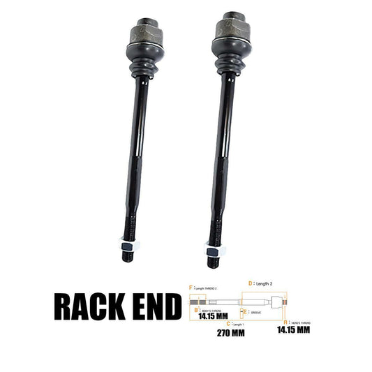 2 PCs Steering Rack End For ISUZU KBZ Pickup Holden Rodeo UTE 1981-1988