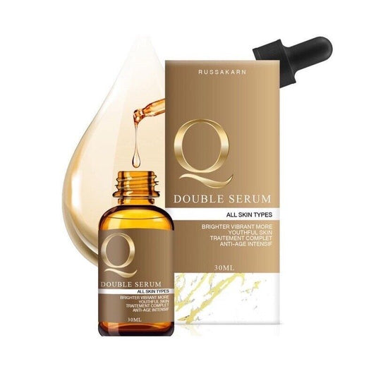 Q DOUBLE SERUM Reduce wrinkles tighten pores dark spots restore healthy skin