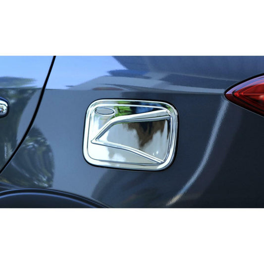 Cover Fuel Tank Cap Chrome Trim For Toyota Yaris Ativ Sedan 4 Door 2017-2019