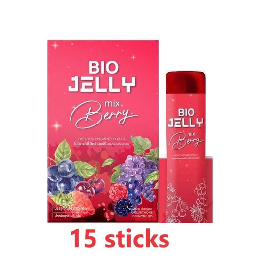 Bio Jelly Snack Mixberry Flavor High Vitamin C Fiber Delicious useful 15 sticks