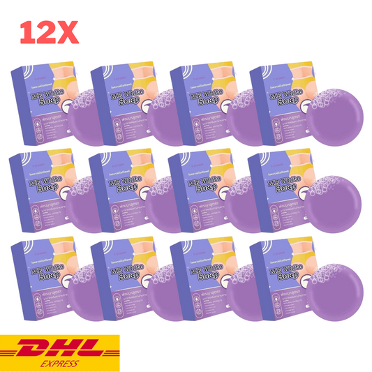 12x I Crown Me White Soap for Groin Buttocks Reduce Dark Spots Skin Brighten 50g