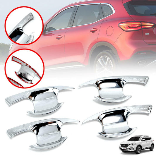 4 Doors Handle Bowl Cover Chrome Color Trim For MG HS AS23 2019 2020 2021