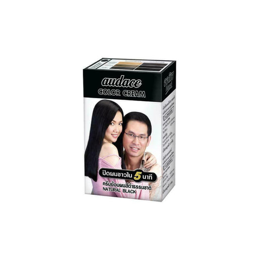 Audace Color Cream Natural Black 13 ml hair shiny beautiful naturally soft