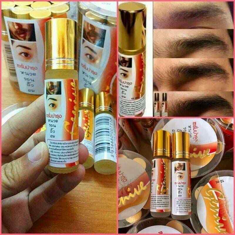 12 x Genive Fast Hair Growth Serum Grow Beard Eyebrows Eyleashes Mustache Faster