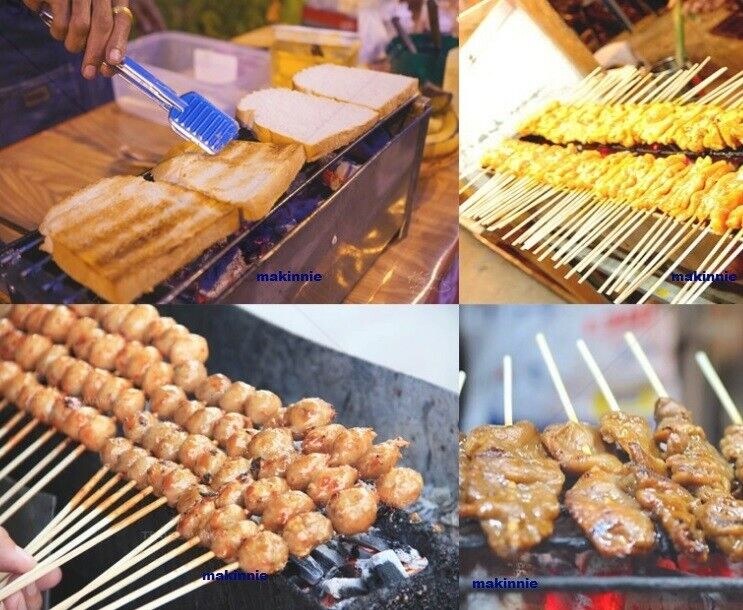 Thai Moo Satay Grill Stove BBQ Steak Traditional Style Charcoal Smoke Oven 24"