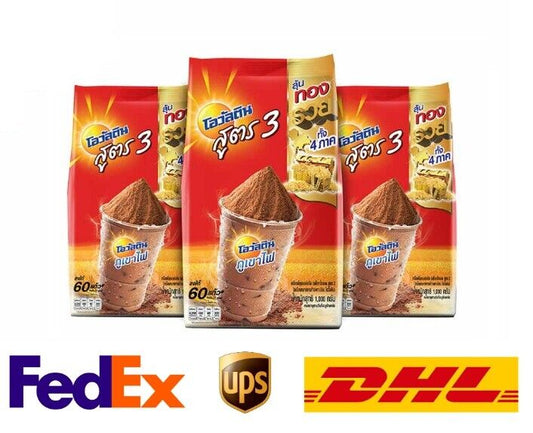 Ovaltine Chocolate Formula 3 Malt Chocolate Flavor Thai Beverage intense 1000g.