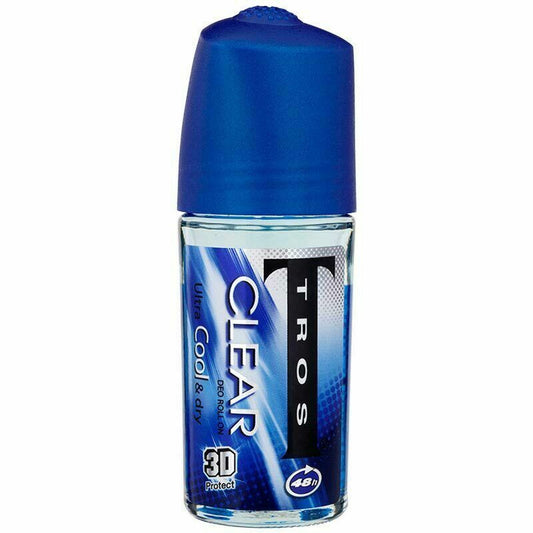 TROS Rollon Men 48h Cool recipe Clear And Cool Blue Do not leave stains 45 ml.