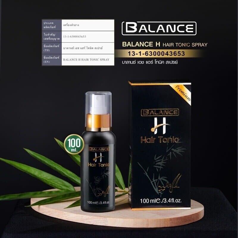 BALANCE H HAIR TONIC SERUM Regrowth Create New Hair Black Thicker 100ml