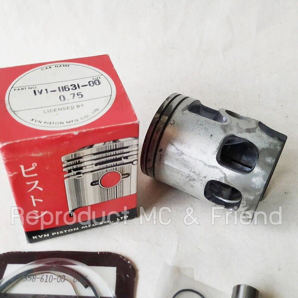 Yamaha RX100 Piston + Ring + Pin + Clips Set Oversize 0.75 (Diameter = 52.75mm)