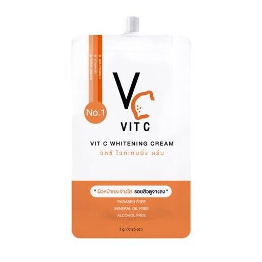 10x VC Vit C Whitening Cream Concentrate Vitamin Bright Clear Skin Nong Chat 7g
