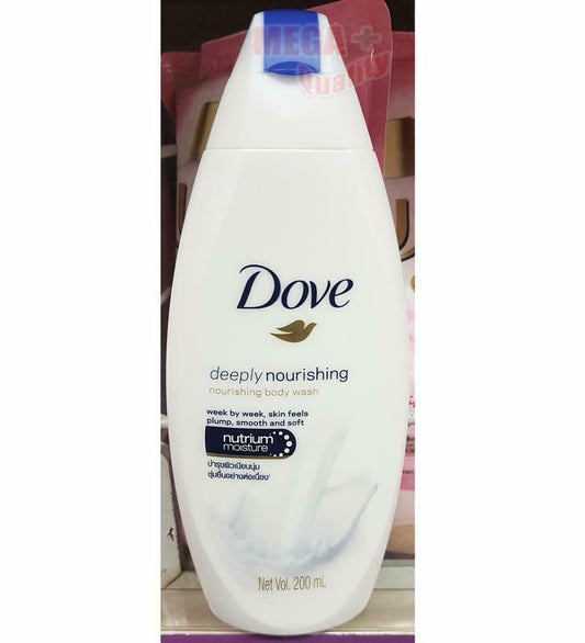 Dove Deeply Nourishing Body Wash Nutrium Moisture Feels Smooth and Soft 200ml