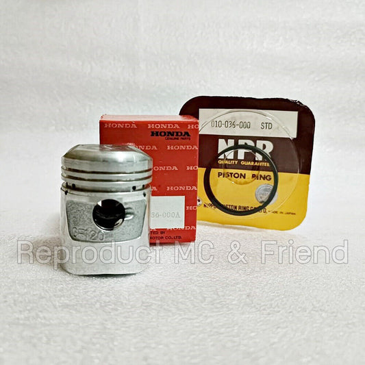 Piston + Rings Set STD (Dia:39.00mm) Fits Honda C50 CD50 CF50 CT50 SS50 ST50 Z50