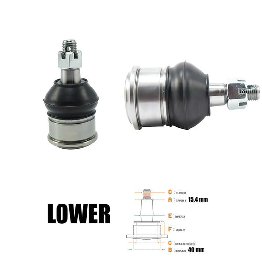 2 PCs Lower Ball Joint For Honda CRV CR-V RD7 EX 2002 03 04-2006