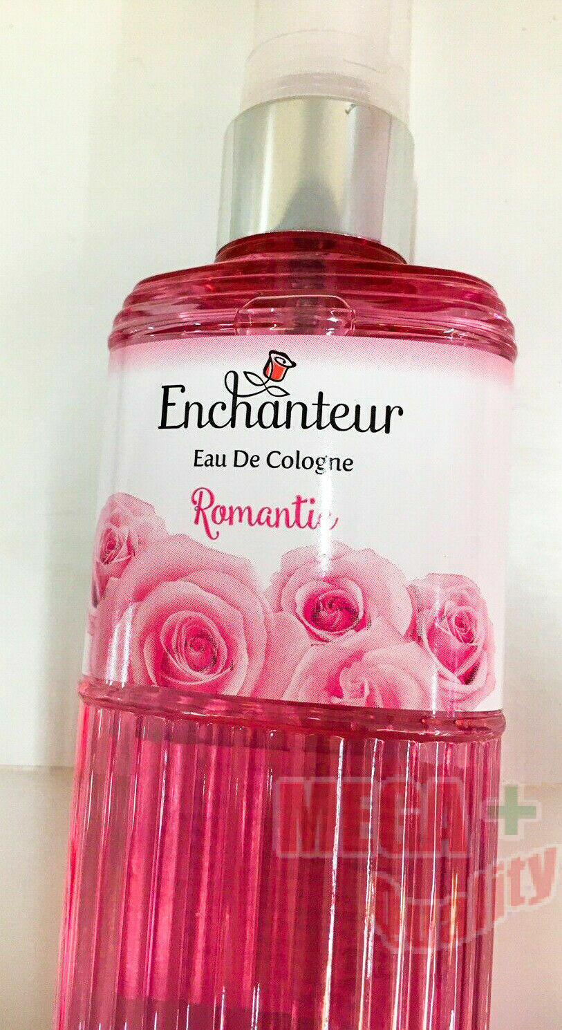 2 x Enchanteur Eau De Cologne ROMANTIC Fragrance For Woman long lasting 120ml