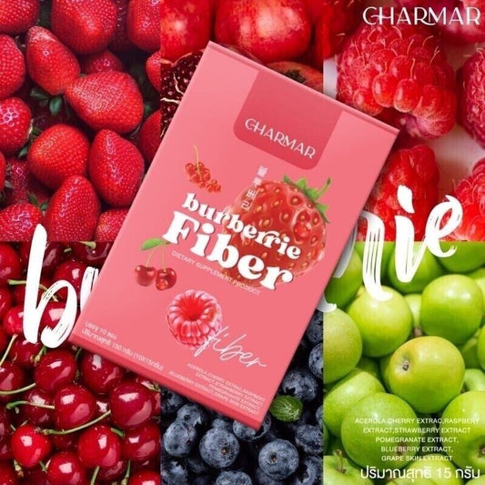 Charmar Burberrie Fiber Drink Berry Extract Easy drink, easy excrete 10 sachets