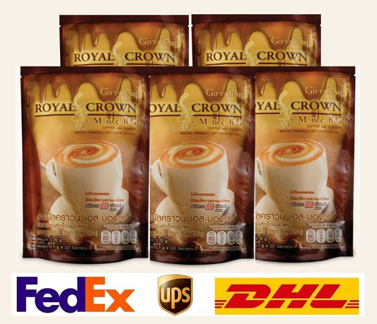 5x Royal Crown S-Mocha Coffee No sugar, low calorie weight loss Healthy slimming