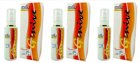 3x60ml Genive Hair Serum Fast Long Hair Stimulator Stimulating Growth Hair Serum