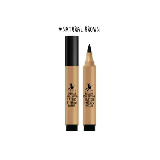 Babalah Long Lasting Tattoo Eyebrow Marker Natural Brown lasts for 7 days