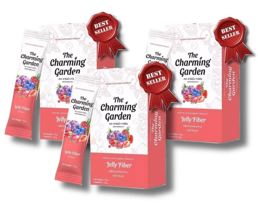 3x Charming Garden Jelly Fiber Drink Weight Control flat Belly high vitamins