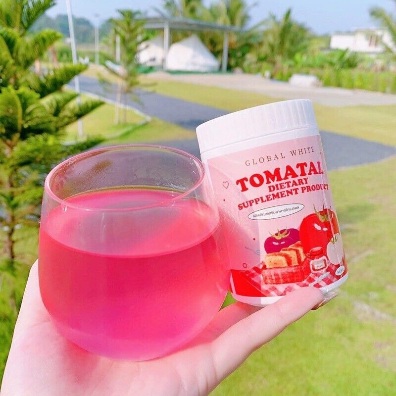 3x Global White Tomatal Tomato Instant Drink Powder Anti-aging Bright Skin 50 g