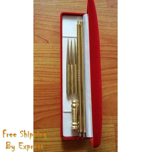 Kit Brass Needle Tattoo Thai Traditional Body Art Machines Sak Yant Equipment