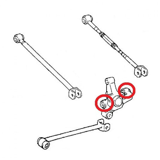 x4 Rear Assembly Arm Knuckle Bush Fit 2001-2011 Toyota Camry 2002-06 Lexus ES300