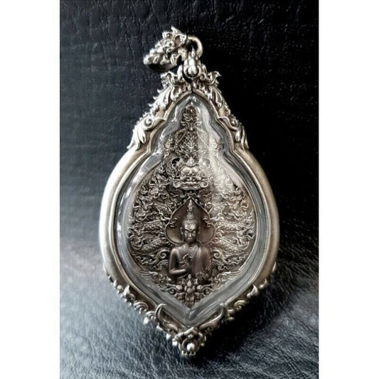 Medal Buddha Naga Wimuchlin LP Wichit Pendant Powerful Amulet Rare Talisman