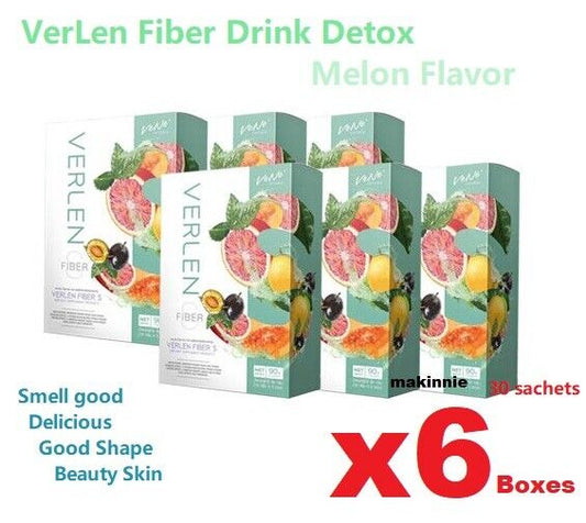 6X VerLen High Fiber Detox Melon Drink Dietary Supplements excretion, skin care