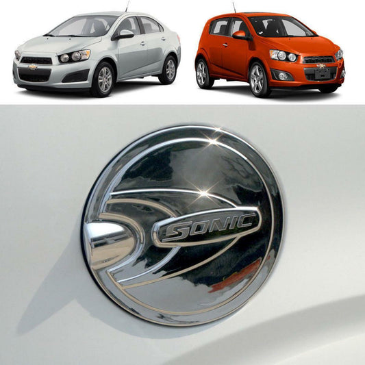Chrome Fuel Oil Tank Gas Cap Cover Trim Fit 12+ Chevrolet Sonic 4 5 Doors