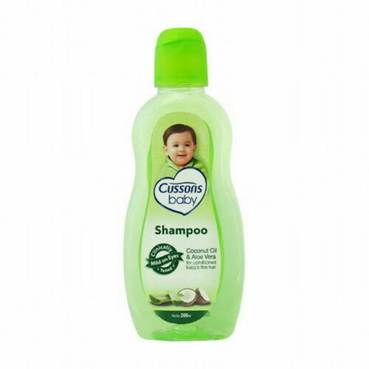 200ml Cussons Baby Clinically Mild Eyes Shampoo Coconut Oil Aloe Bath Soaps Care