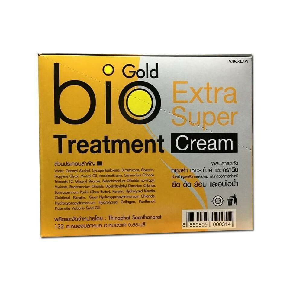 10X Bio Gold Treatment Cream Nourish Hair protect hair split ends Smooth Sleek