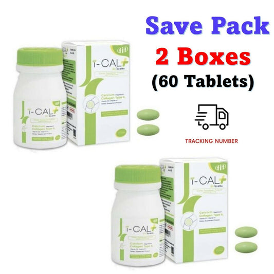2x I-Cal Plus Collagen Type ll Vitamin D K Nourishing Bone Enrich Synovial Fluid