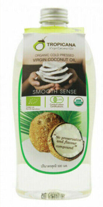 500ml Tropicana Cold Pressed Coconut Oil Thai Pure Virgin Hair Skin