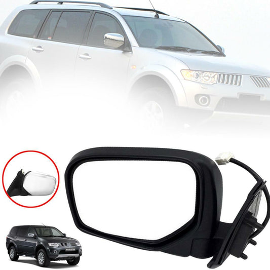 Side Mirror Chrome LH Left For Mitsubishi Pajero Montero Sport 2008-2013