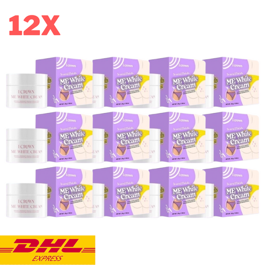 12x I Crown Me White Cream Underarm Armpits Elbows Skin Reduce Dark Spots 30 g