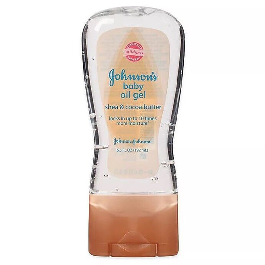 Johnson'S Baby Oil Gel Shea & Cocoa Butter texture retain skin moisture 192ml