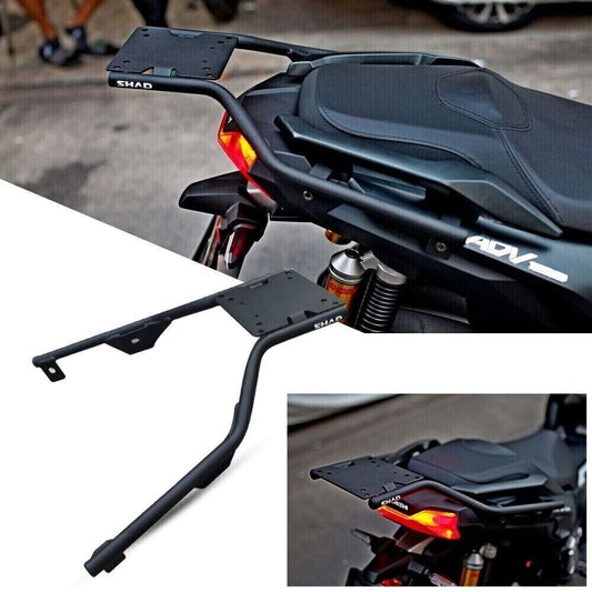 REAR TAIL BLACK LUGGAGE CARRY BAG BOX HOLDER RACK FOR HONDA ADV 19-2023 150 160