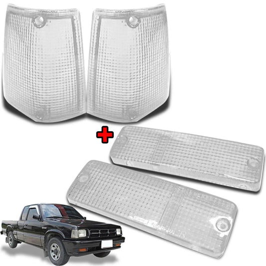 Corner Lamp Bumper Light Clear Lens For Mazda B2000 B2200 B2600 1985-1998 Pickup