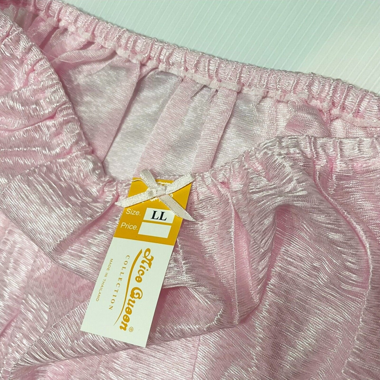 x6 Vintage Nylon Silky Panties Women Knickers Hi Briefs Sissy Underwear Size LL