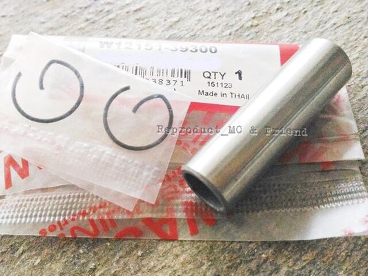 Suzuki RM125B RM125C TC250 T20 Piston Pin + Clips Set (L=46mm. / Dia=14mm.) New