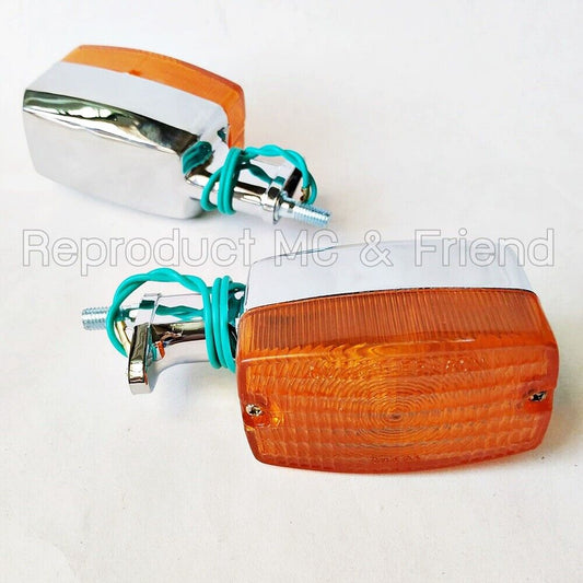 Suzuki FR50 FR80 FR80N Rear Winker Turn Signal Flasher Lamp 6V. (A Pair) New