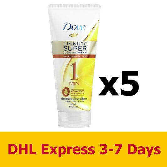 5x300ml Dove Nourishing Oil Care 1 Minute Super Conditioner Beauty Hair Style