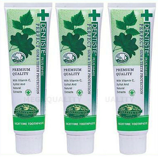 3x100 g. Dentiste plus white vitamin c and xyitol gum toothpaste